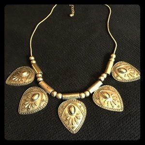 Antiqued silver necklace